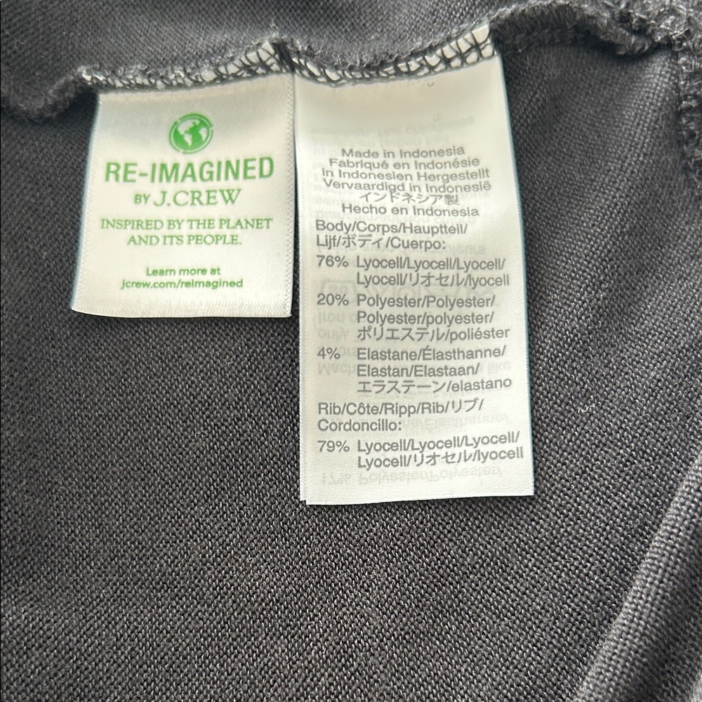 J. Crew Classic Lightweight Black Crew Neck Sweater Medium Like New - Picture 5 of 7